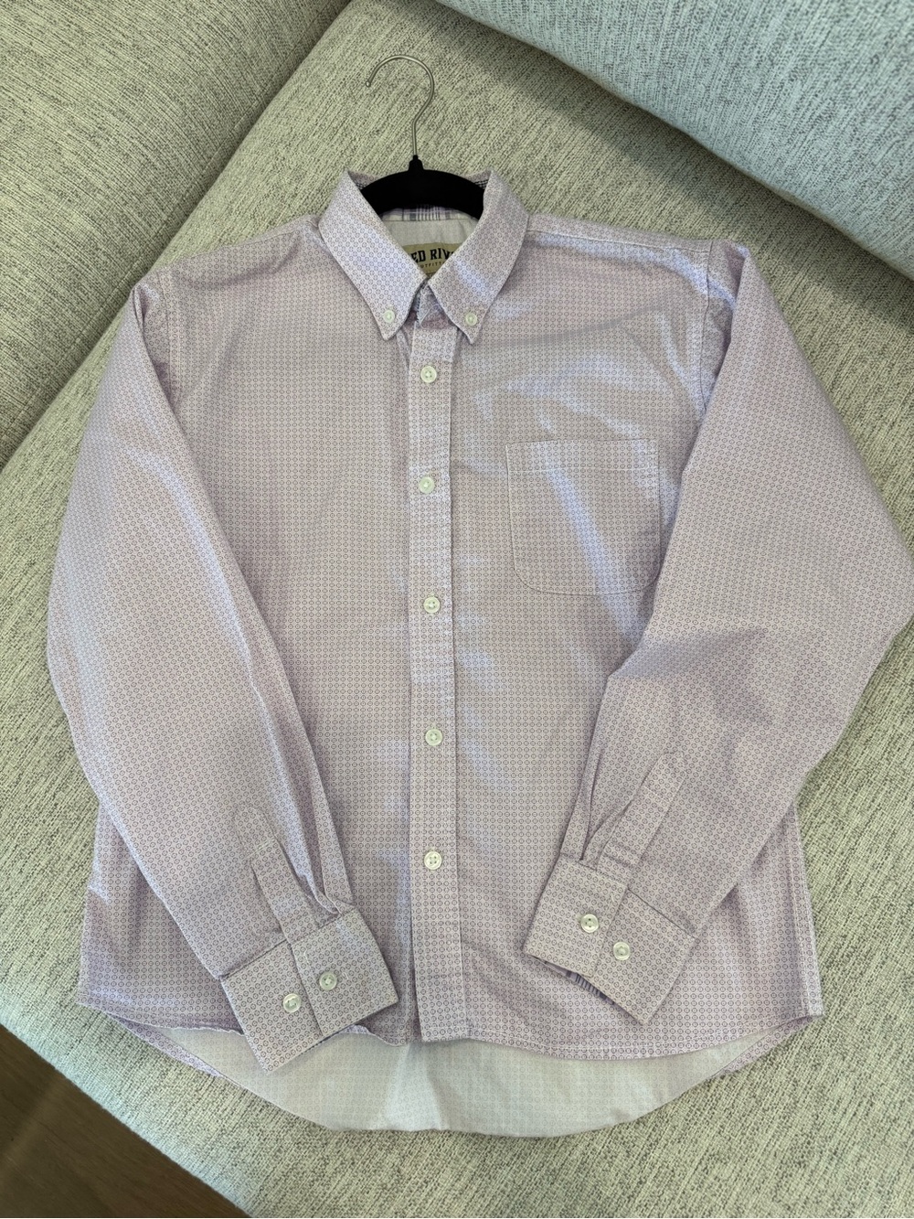 Boys Lavender Button-Down Dress Shirt